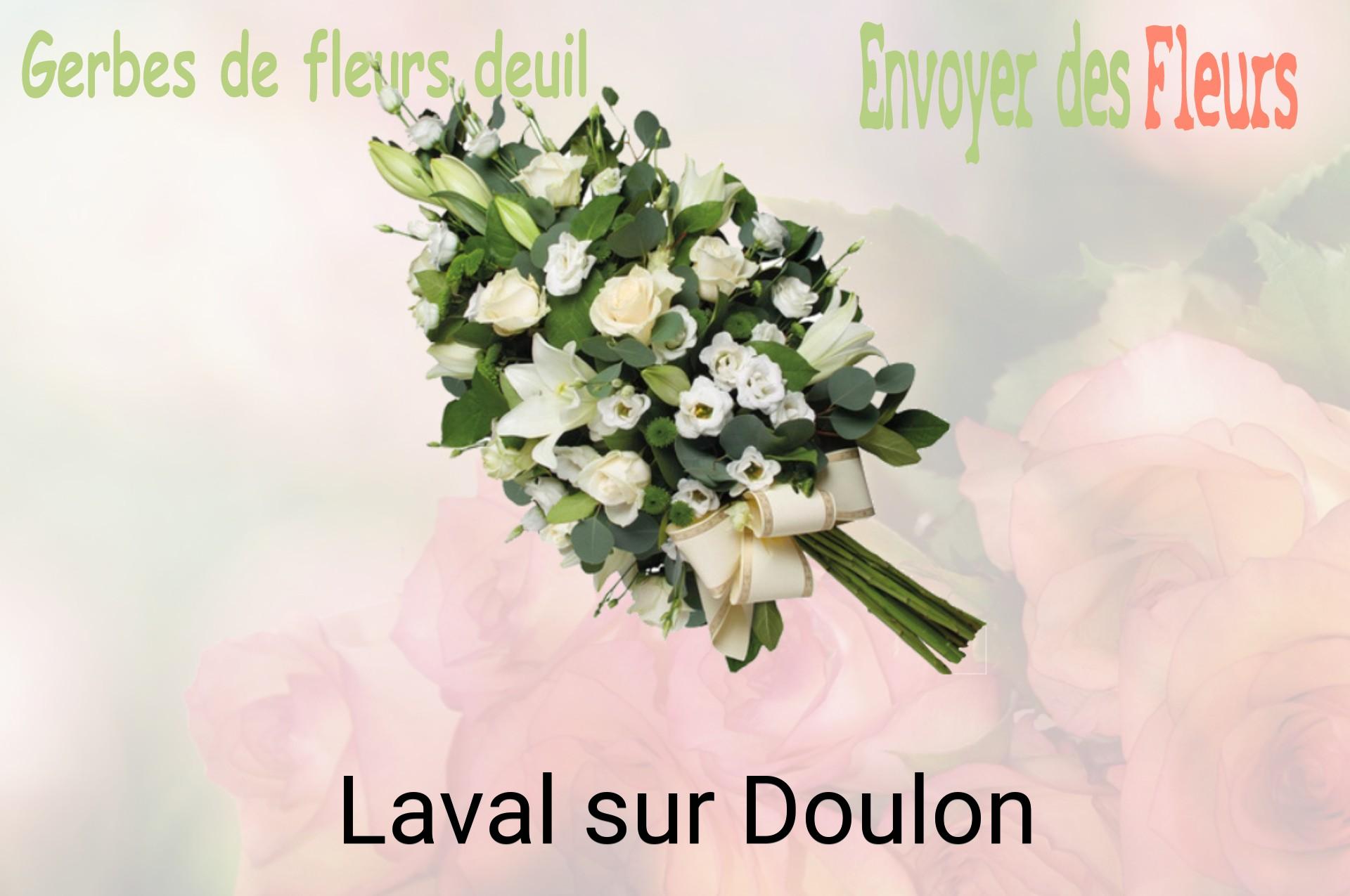 Gerbe de fleurs de deuil livrée à Laval-sur-Doulon